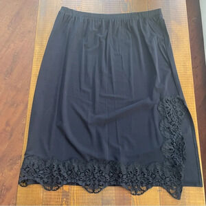 Skirt XL stretch lace Etincelle black elastic belt